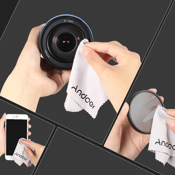 Andoer 49mm Lens Filter Kit UV+CPL+FLD+ND s Carry Pouzdro / kryt Objektivu / Držák Čočky / Tulip & Rubber Objektiv Digestoře / Hadřík na Čištění