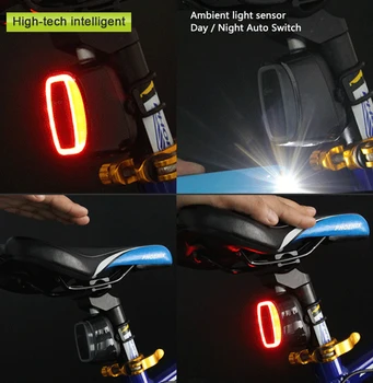 NOVÉ Meilan X6 kolo Kolo Světlo Bezdrátové Zadní Laserové Světlo USB Dobíjecí Inteligentní zadní světlo MTB Cyklistika Bezpečnost Varování Led