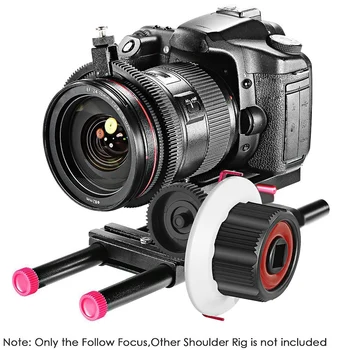 Follow Focus s převodovkou Prsten Pás pro Canon a Další DSLR Fotoaparát, Videokameru DV, Video se Hodí 15mm Tyč Filmové Tvorby Systému