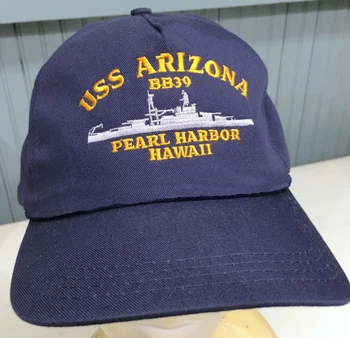 Tištěné USS Arizona v Pearl Harbor Snapback Baseball Cap Hat Originální