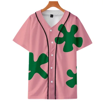 3D Patrick Star harajuku t-košile muži Anime 3d tištěné t košile, streetwear oblečení short sleeve baseball t shirt Topy tričko 4XL