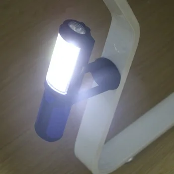 RU Výkonný Přenosný 1000 Lumen COB LED Svítilna Magnetická Dobíjecí Pracovní Světlo 360 Stupňů Stojan Visí Pochodeň Svítilna Pro Práci