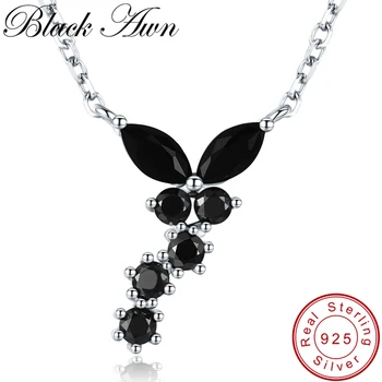 [BLACK AWN] Módní 925 Sterling Silver Náhrdelník pro Ženy, Ženy Bijoux Život Vážka Přívěsky Stříbro 925 Šperky K014