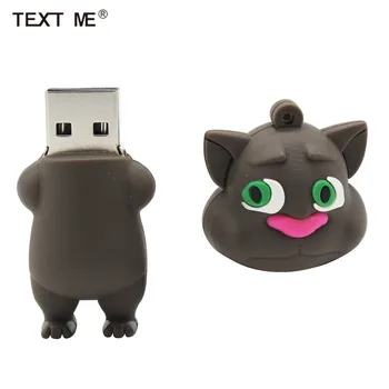 TEXT MI roztomilý kreslený Mluvící kočka model usb2.0 4GB 8 GB 16 GB 32 GB 64 GB pen drive USB Flash Disk kreativní dárek Držet Pendrive