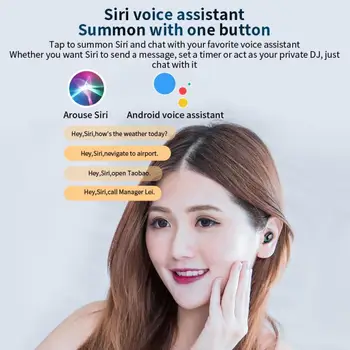 IPX7 Bezdrátová Bluetooth Sluchátka, Dotykové Ovládání, Sluchátka Sportovní Herní Headset Šumu Sluchátka pro Android IOS Telefon