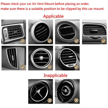 Auto, Mobilní Telefon Držitele Klip Typ Air Vent Mount Pro Volkswagen POLO, Golf 5 6 7 Passat B5 B6 B7 Bora MK5 MK6 Tiguan