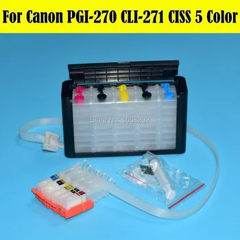1 Sada CISS Kontinuální Inkoust Dodávek Systému Pro Canon PGI-270 CLI-271 CHZO 270 CLI 271 Ciss Pro Tiskárny Canon PIXMA