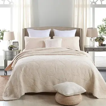 Vysoce kvalitní bavlněná deka sady manželskou postelí pokrytí tři-dílná sada pro zvýšení bedspreadr přehoz povlečení Plné, Královna, král