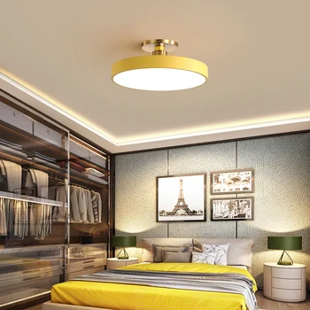 Barevné Ložnice LED Stropní Světla Dálkové Ovládání, Stmívání, Obývací pokoj Restaurace Stropní Svítidlo Kulaté Povrchová Montáž Deco Loft