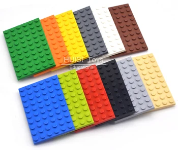 Plastové Stavební bloky Hračky Cihly Set Pro Dívky Chlapci Kompatibilní s LegoO Části Desky 6x10 DIY Model Kit Vzdělávací Hračky
