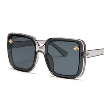 2019 Značkové Nadrozměrných sluneční Brýle, Ženy, Luxusní Gradient Sluneční Brýle Velký Rám Vintage Brýle UV400 Brýle Včelka