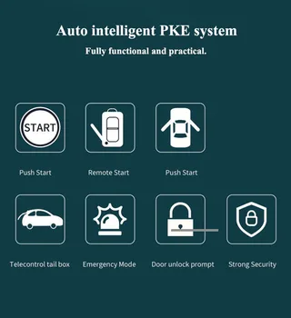 12V Auto Alarm Auto na Dálkové Ovládání Keyless Entry Start Motoru Zabezpečovací Systém tlačítkový Dálkový Startér Zastavit Auto Anti-krádež Systém