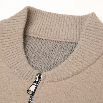 2021 Nové Značky Ležérní Móda Streetwear Korean Zip Pánská Stylová Bunda Větrovka Svetr Kabát Značkové Oblečení Muži