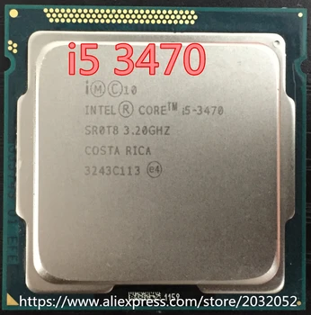 Původní intel Core I5-3470 I5 3470 3.2 GHz Quad-Core LGA 1155 L3 Cache 6MB Desktop CPU (pracovní Doprava Zdarma)