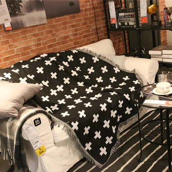 Geometrické multi-funkční drát přikrývku, pletený Nordic in větru pohovka, deka, pohovka ručník postel deka kryt gobelín domů