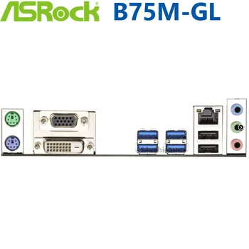 Asrock B75M-GL základní Deska Původní LGA 1155 i7 i5 i3 DDR3 16GB PCI-E 3.0, DVI B75 SATA II Desktop základní Deska Micro ATX Používá