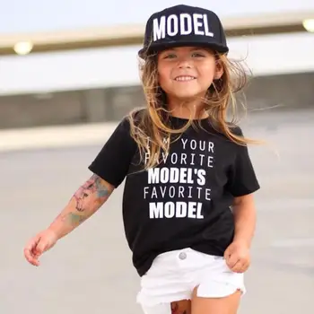 2020 Nové Letní Baby Girl T Košile Děti Oblečení, Chlapci T Košile Módní Dopis Vytisknout Bavlna Krátký Rukáv Děti T Košile