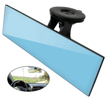 Auto zpětné Zrcátko, Anti-Glare Univerzální Auto Auto Vnitřní Zpětné Zrcátko s přísavkou Modré Zrcadlo - Snížit Blind Spot