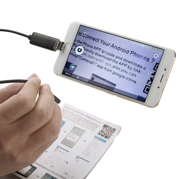 USB Endoskop Fotoaparát, 5,5 mm Objektiv 2m 5m 10m Semi Rigidní Trubice Endoskop Boroskop Video Inspekce IP67 Vodotěsné pro Android PC