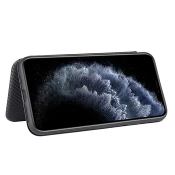 Luxusní Carbon Fiber Pu Kožené Flip Pouzdro Pro iPhone 11 12 pro 6s 6 7 8 Plus X Xr Xs Max SE roku 2020 Pokrýt Sloty pro Karty Stojan