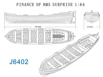 Doprava zdarma Měřítku 1/64 Plného rib člun série model kit