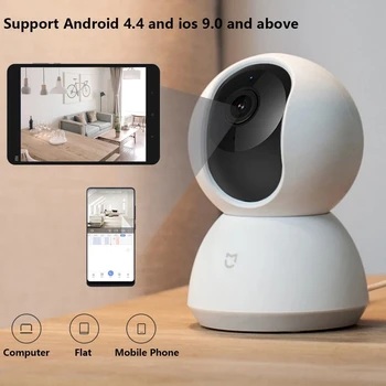 Originální Xiaomi Mijia Smart Camera 360 Úhel IP kamery Webcam Videokamery WI-fi Bezdrátové Noční Vidění AI, Vylepšená Detekce Pohybu