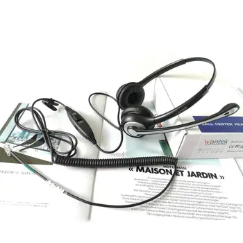 Wantek A602S1 Telefonní RJ9 Headset w/potlačení Šumu Mikrofonu, Kancelář Telefon Sluchátka s mikrofonem Pro Polycom, Avaya Plantronics Pevné Telefony