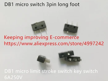 Originální nové DB1 mikro spínač 3pin dlouhé nohy micro limit zdvihu spínač klíčový spínač 6A250V
