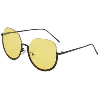 TAK&EI Kolo Semi-Vrtaných sluneční Brýle, Ženy, Žluté, Růžové Jasné Objektiv Brýle Muže, Sluneční Brýle Odstíny Kočičí Oči Brýle Oculos UV400
