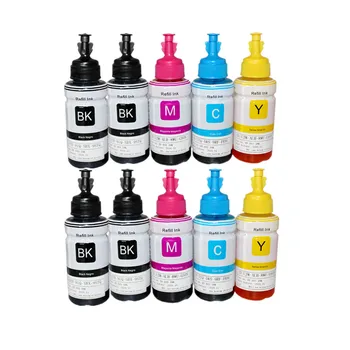Kompatibilní barvivo inkoustové sady pro Epson náplň inkoustové tiskárny L100 L110 L120 L132 L210 L222 L300 L312 L350 L355 L362 L366 L550 L555 L566