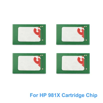 Nový Upgrade Pro HP 981X HP981 981 X Kazeta s Inkoustem Čip Pro HP PageWide Barva 586dn 556xh 586z 586f 556 586 E55650 E58650 Tiskárny