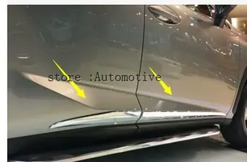 Car Styling ABS Chrome Vnější Dveře Tělo Tvarování Spodní Kryt Lišty Protector Pro Lexus NX NX200 NX200T NX300H 2016 2017