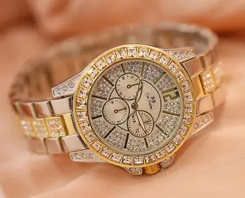 Dámy Top Značky Luxusní Ženy Hodinky Módní Kreativní zlaté Dámské Quartz Hodinky Ženy Náramek Náramkové hodinky Relogio Masculino