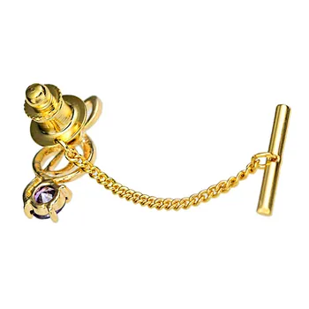 Francouzská Klasika Vynikající Zlata Hudební noty Kravata pánská Ležérní Brož Pin Crystal Zirkon Límec Klip Muži Svatební Doplňky