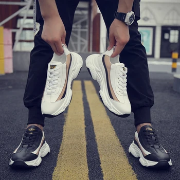 Tlustý-podrážkou pánské oblečení-odolné vulkanizované boty kluk značky běžecké boty pánské tenisky pánské tenisové superstar Ležérní staré boty