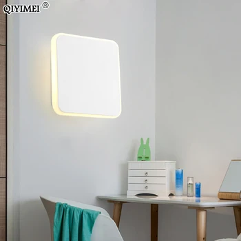 Kolem Náměstí Moderní LED Nástěnné Lampy Pro Obývací Pokoj Ložnice Noční Studie Koridoru Uličky Nový Domov Světla Vnitřní Osvětlení Svítidlo