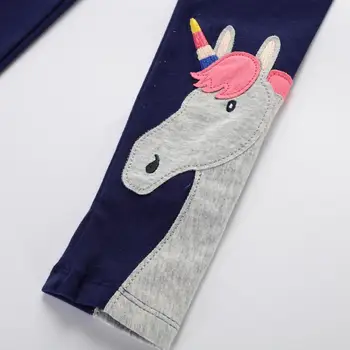SAILEROAD 2ks legíny pro Dívky Zvířat Unicorn Legíny pro Děti Tužka Kalhoty 7 roků Děti Kalhoty Podzimní Dětské Oblečení