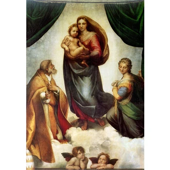 5d diamond Výšivky Sixtinská Madonna - Raphael diy diamantový malování kříž steh pro děti, puzzle, mozaiky, řemesla Y0836