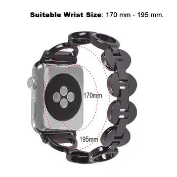 Diamond Popruh Pro Apple Watch Band 40 mm 44 mm 38 mm 42 mm Žen Náramek pro apple hodinky Řady 6 SE 5 4 3 2 1 Luxusní watchband