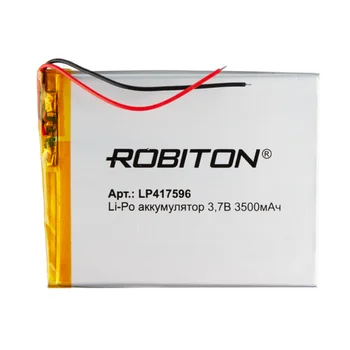 Li-ion polymer baterie lp417596 robiton, Li-Pol hranol s ochrana obvodu