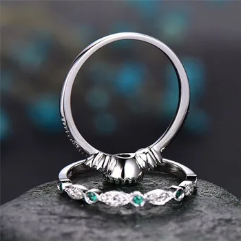 JoiasHome 925 Silver ring pro ženy s kulatým drahokamy safír zásnubní žena svatební party dárek stříbrné jemné šperky