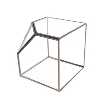 Moderní Skleněné Terárium Úložný Box Z Čirého Skla Geometrické Terárium Sukulentní Rostlina, Display Box, Dekorativní Votivní Svíčku (Ne