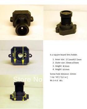 CCTV Kamery Board Lens Mount COMS M12 (22mm šroub vzdálenost )+ 1/lot šroub