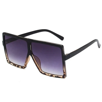 Náměstí Nadrozměrných Bezrámové sluneční Brýle, Ženy, Muži Značky Návrhář UV400 Sluneční Brýle s Plochou Objektiv Velký Rám oculos de sol feminino