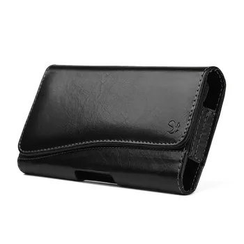 Pás Klip Pouzdro pro Samsung iPhone Flip Magnetický Peněženka Telefonu Pouzdro Univerzální 5.5 Palcový Mobilní Telefon Bag Sportovní Pouzdro