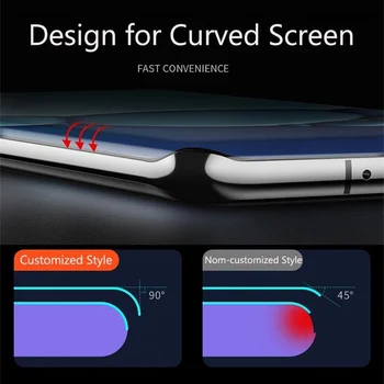 Plný Kryt, Tvrzené Sklo pro Huawei P40 P30 Pro HD Clear Film Ultra Tenké Screen Protector Anti-Otisků prstů, Anti-Scratch