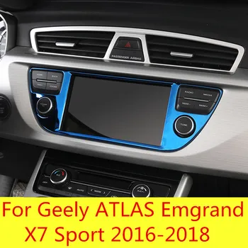 Centrální kontrolní displej, samolepky dekorace auto středové konzole Příslušenství Pro Geely ATLAS Emgrand X7 Sport 2016-2018