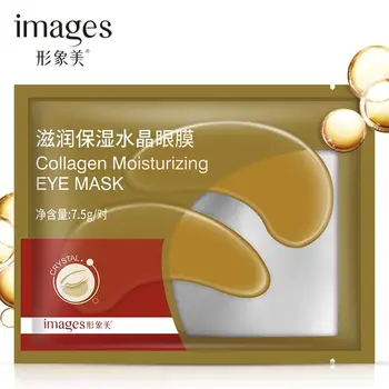 20ks=10Pack gold Crystal Kolagenová Oční Maska eye patch oční polštářky bioaqua tmavé kruhy eyemask oční tašky
