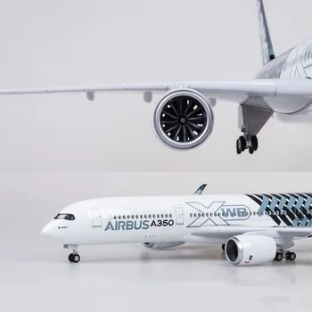 47CM 1/142 Měřítku Letadlo Airbus Prototyp A350 XWB Letecká společnost Model W Světlo a Kolo Odlitek umělé Pryskyřice Letadlo Pro Sběr