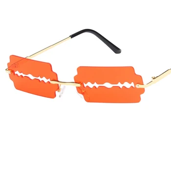 Vintage sluneční brýle bez obrouček Ženy doprava zdarma 2020 Náměstí brýle módní značka odstíny pro ženy gafas de sol uv400